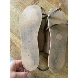 Urban Outfitters Brown Bonnie Sandals Lace-Up Suede Gold Rivet Women Size EUR 41 thumbnail 6