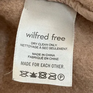 Wilfred Free Aritzia Ganna Shirt Jacket Camel Tan Boiled Wool‎ Shacket Small thumbnail 11