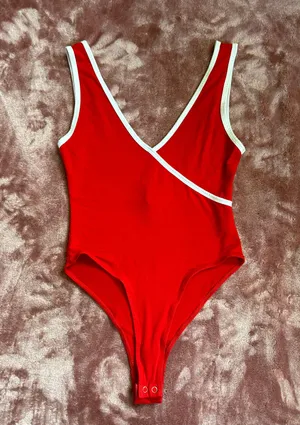 Forever 21 RED BODYSUIT thumbnail 1