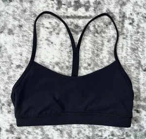 Lululemon Flow Y Bra Nulu Black 6 thumbnail 1