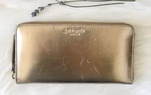 Kate Spade New York Gold Zipper Wallet thumbnail 1