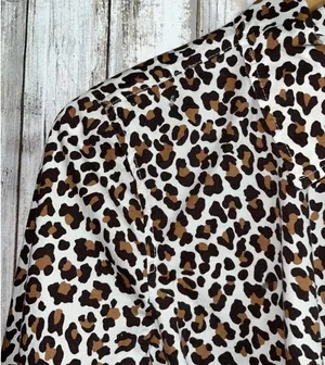 Talbots Leopard Print Cotton Button Down •Medium  thumbnail 4