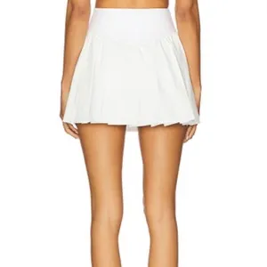 NWT FREE PEOPLE MOVEMENT SWING OF THINGS PLEATED SKORT WHITE sz Xs thumbnail 3