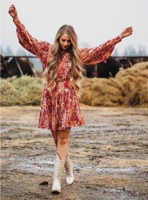 Free People Heartbeats Mini Dress Size S Red thumbnail 1