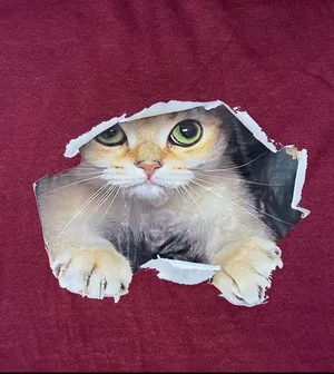 Cat sweater Red Size L thumbnail 3