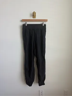 Faherty Arlie Pull-On Jogger Pants Black Tencel Linen Blend Women's Small thumbnail 2