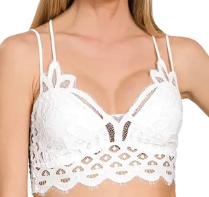 Zenana Lace Crochet Bralette thumbnail 1