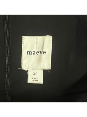 Maeve Anthropologie Bow Off-The-Shoulder Mini Dress Black XS thumbnail 8
