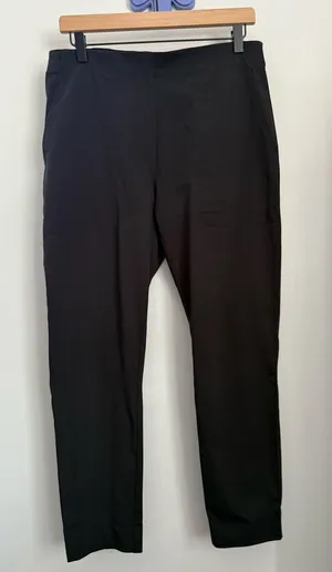 Footjoy Women’s Medium Pull On Black Pants Straight Office Work Business Casual thumbnail 1