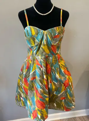 Vibrant colorful sundress tropical vibes thumbnail 1