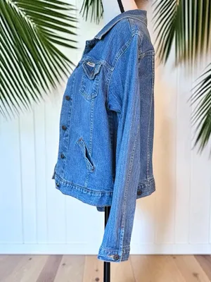 Levi's Levi Strauss Signature Denim Jacket Women’s Large Blue Jean Trucker Classic thumbnail 5