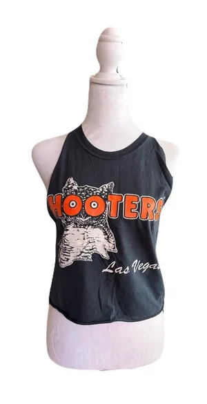 Hooters Black Tank with Orange and White Las Vegas thumbnail 1