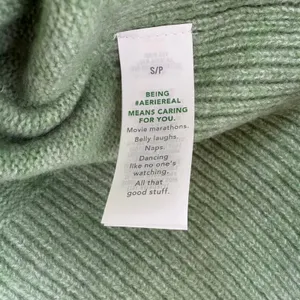 Aerie V-Neck Sweater‎ Small Sage Green NEW Oversized Marl Knit Pullover Cozycore thumbnail 10