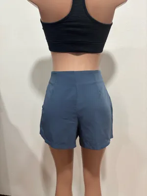 Blue Pleated Shorts thumbnail 2