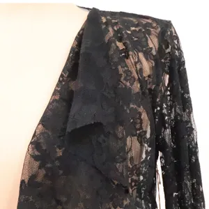 Sara Mique Sheer Floral Lace Bolero Shrug Size S Black Dark Coquette NWT VTG Y2K thumbnail 2