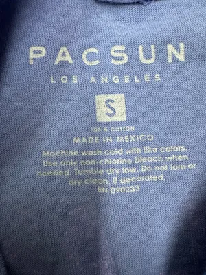 Pacsun Social Anxiety Graphic Short Sleeve Purple Tee Size Small thumbnail 3