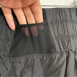 Free People Movement Womens Shorts Black High Waist Wide Band Lined Size XL thumbnail 7
