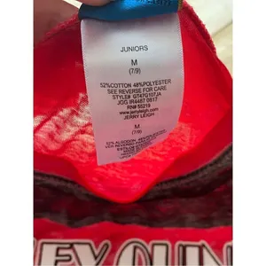 Batman Harley Quinn Women’s Red Black Long Sleeve Shirt Sz M thumbnail 3