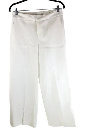 Everlane Womens The Wide Leg Structure Pants Limited Release High Rise White 0 thumbnail 1