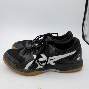 Asics Gel-Rocket 9 Womens‎ 8.5 Black White Gum Indoor Court Shoes 1072A034 thumbnail 2