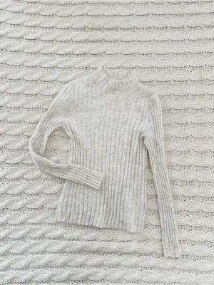 Madewell Alpaca- blend Ribbed Mock Neck Sweater thumbnail 2