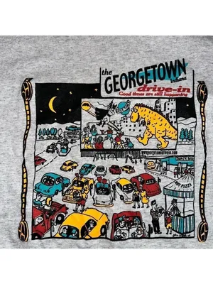 Gildan Georgetown Drive-In Indiana Unisex Tshirt thumbnail 4