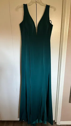 Dark Green Gown Size 10 thumbnail 1