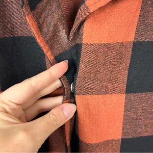 Amazon Checkered Plaid Snap Button Down Flannel Shirt Dress Size S thumbnail 5