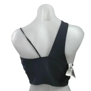 NEW Abercrombie & Fitch Women Black Sleeveless V Neck Cami Tank Crop Top Size S thumbnail 3