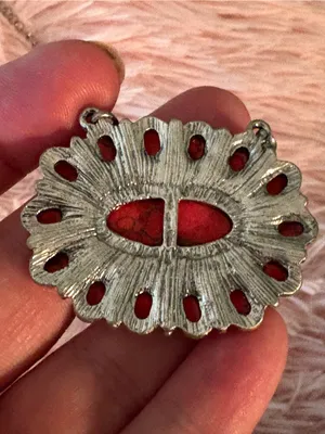 Maria Western Necklace Concho Red thumbnail 3