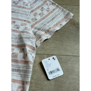 NWT Womens Free People Nina Boheme Printed Tee in Taupe short sleeve tshirt sz S thumbnail 7