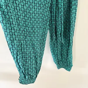 Maeve Geoscope Jumpsuit Small Green Blue Boho Graphic Print Button Front Belted thumbnail 14