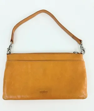 Hobo International Tan Leather 3 Zipper Convertible Wristlet thumbnail 1