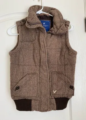 American Eagle Women’s Brown Vest size Small thumbnail 1