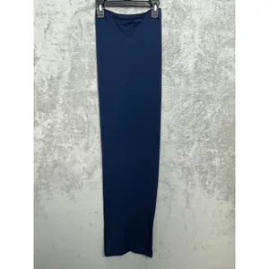 Wolford Fatal Convertible Tube Maxi Dress XS Blue Strapless Elegant Classic Glam thumbnail 2