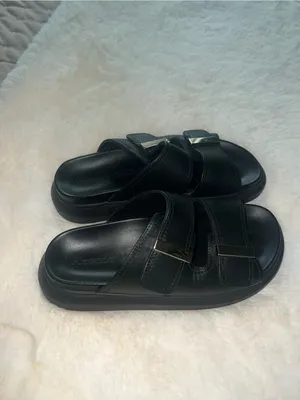 Alexander McQueen Hybrid Slide in Black/Silver thumbnail 3