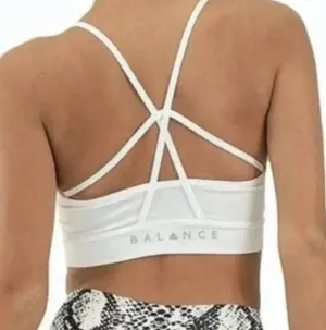 Balance Athletica Vitality White Sports Bra thumbnail 3