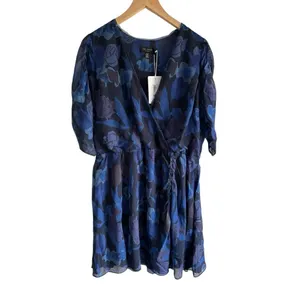 Ted Baker London‎ Julea Floral Mini XL Navy Dress thumbnail 3