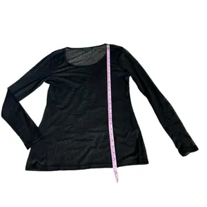 TRICOTTO black mesh top Size M thumbnail 2