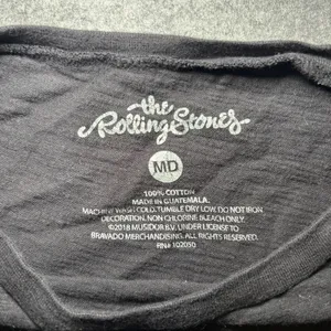 The Rolling Stones Unisex T-Shirt MD 1975 US TOUR Graphic Crew Neck Black thumbnail 2