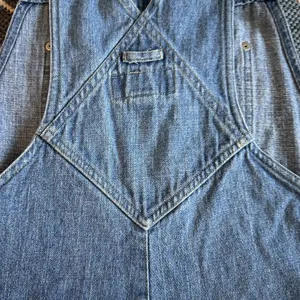 Vintage 90's Crazy Horse Liz Claiborne Women's Denim Overalls Crop Raw Hem Blue thumbnail 11