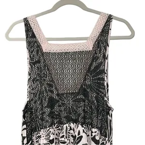 Free People Black/Blush Pink Floral Print Dress(Size Small) thumbnail 7