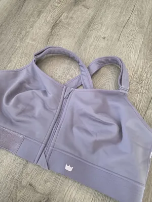 Shefit Ultimate Sports Bra Lilac Adjustable Front Zip High Impact Support XXL thumbnail 10