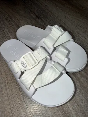 Chacos Chillos Performance Slide Sandals in Classic White Size 7 thumbnail 3