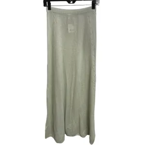NWT Free People Floating Air Swit Maxi Skirt XS Tranquility Green Wool Knit thumbnail 2