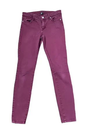 Gap Denim Legging Jegging Size 2R Wine Stretch Cotton‎ Blend Womens 28X29 thumbnail 1