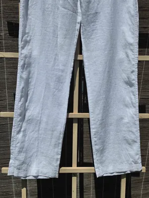 Forever 21 White Linen Pants M thumbnail 3