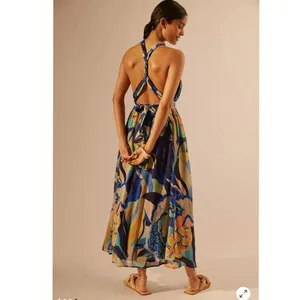 Anthropologie Alexandra Farmer Printed Maxi Dress thumbnail 7