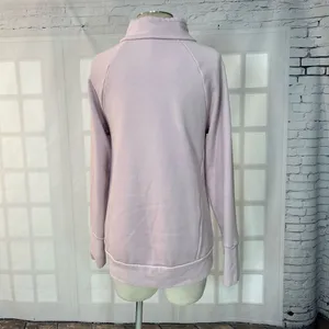 🔥5/$25 sale🔥 Fabletics Light Pink Cowl Neck Sweater w Large Front Pocket Size S thumbnail 6