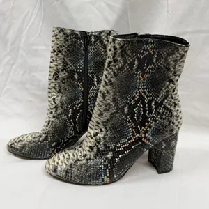 Chinese Laundry Women's Koraline Multi-Color Snake Print‎ Ankle Heeled Boots 7 thumbnail 5